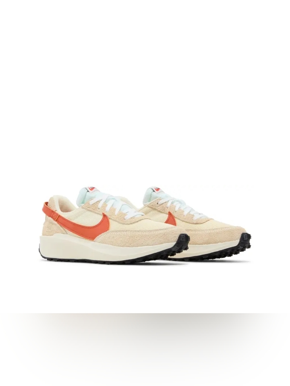 NIKE WAFFLE DEBUT VINTAGE MUSLIN/ORANGE WOMEN’S SIZE10 [DX2931-100]